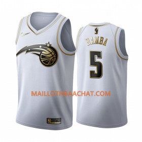 Maillot NBA Orlando Magic Mohamed Bamba 5 Nike 2019-20 Blanc Golden Edition Swingman - Homme
